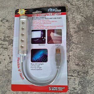 rite lite USB Operated LED Computer Light 8" Neck